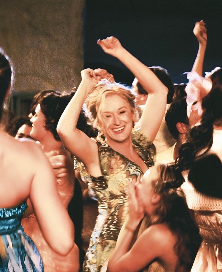 woman dancing in crowd